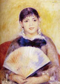 Renoir Pierre Auguste Girl With Fan A4 Photo Print