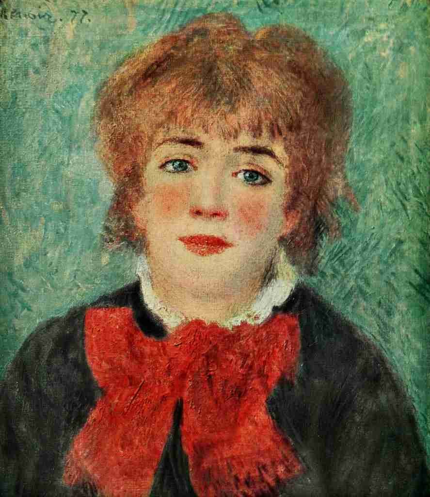 Renoir Pierre Auguste Portrait of Mlle Samary 1877 A4 Photo Print