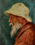 Renoir Pierre Auguste Self portrait with white hat 1910 A4 Photo Print
