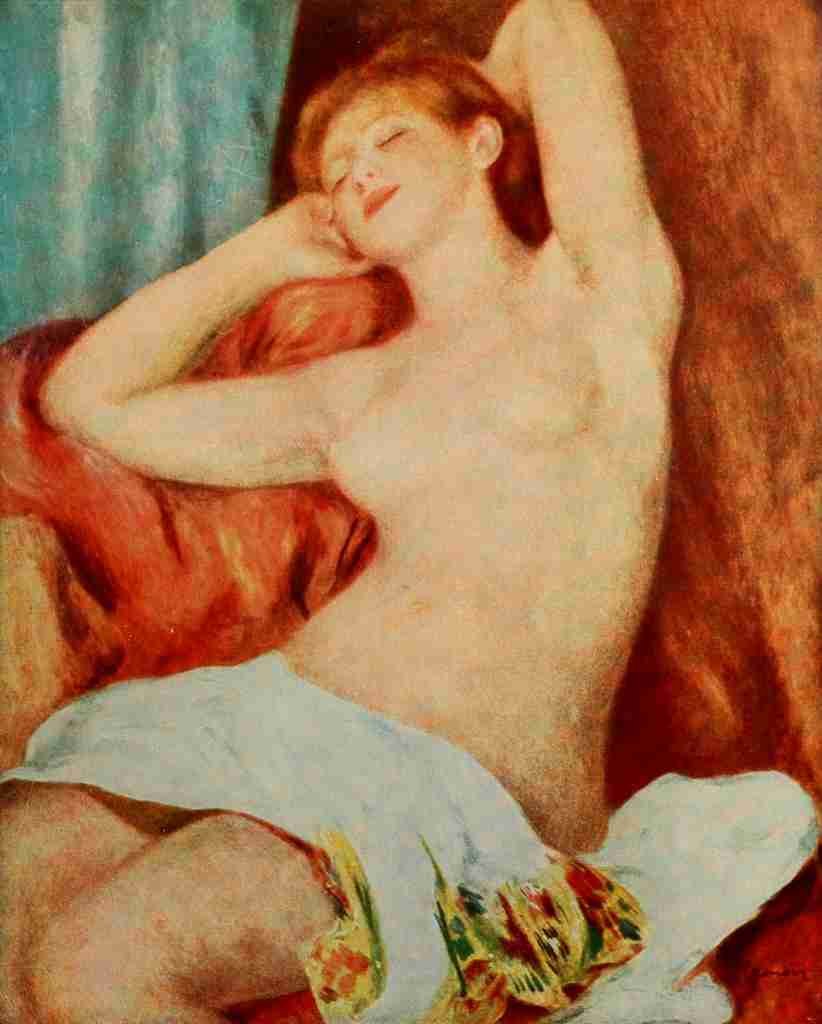 Renoir Pierre Auguste Sleeping Baigneuse 1877 A4 Photo Print