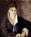 Renoir Pierre Auguste Woman In Black A4 Photo Print