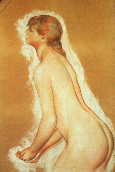 Renoir Study For 'The Bathers', 1884 1885, Chalk Over Graph Art A4 Photo Print