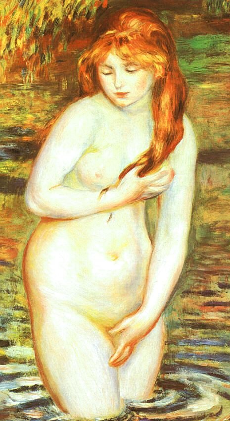 Renoir The Bather, 1888, Oil On Canvas. Art A4 Photo Print