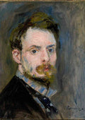 Renoir self portrait crop A4 Photo Print