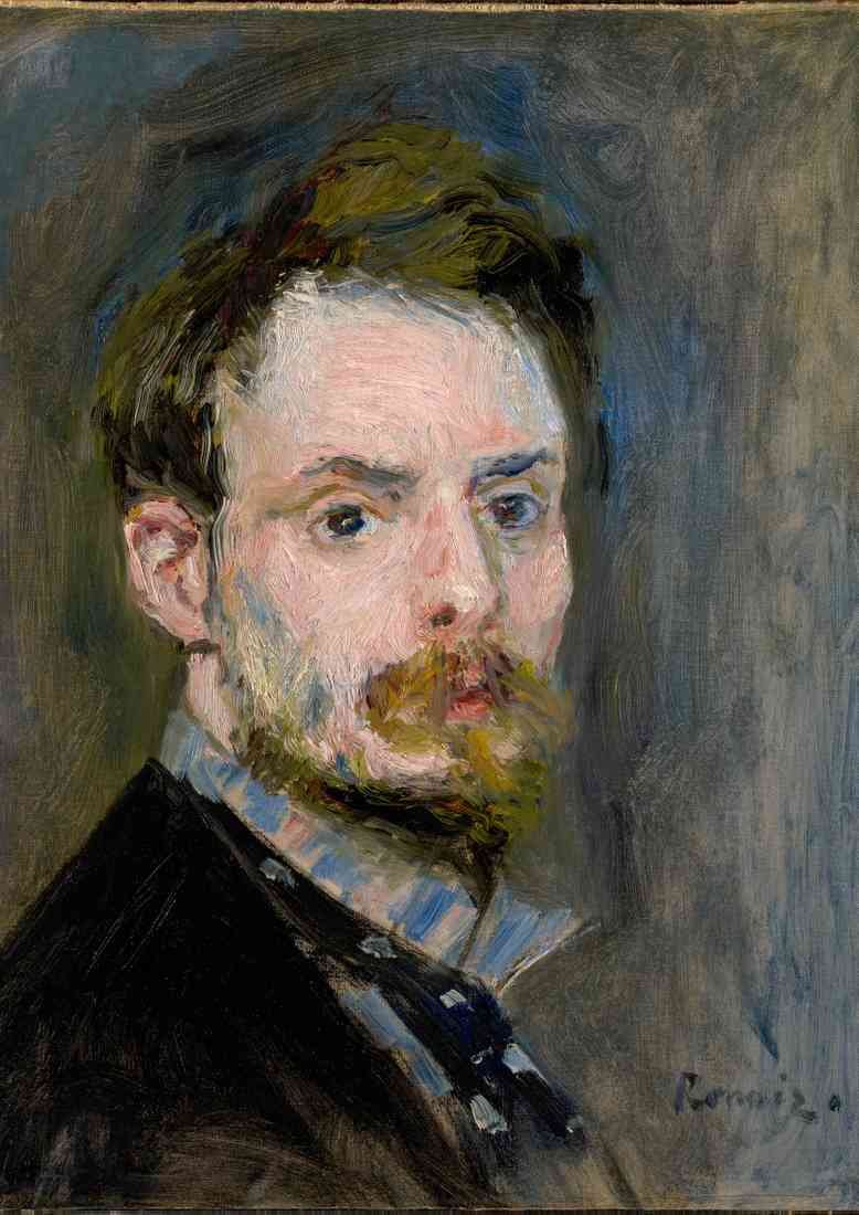Renoir self portrait crop A4 Photo Print
