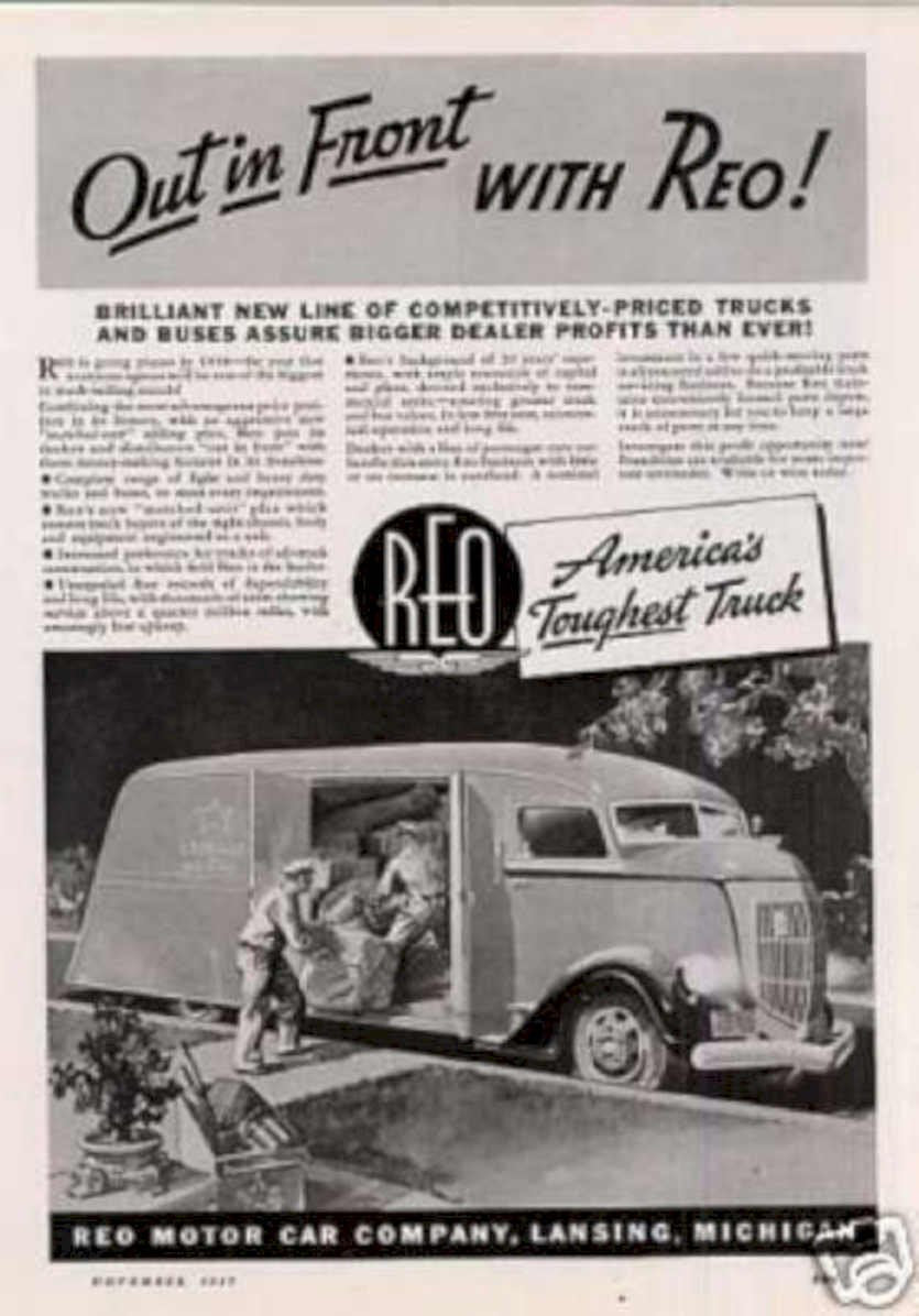 Reo Truck Model68 Vintage Retro Advert Ads A4 Photo Print