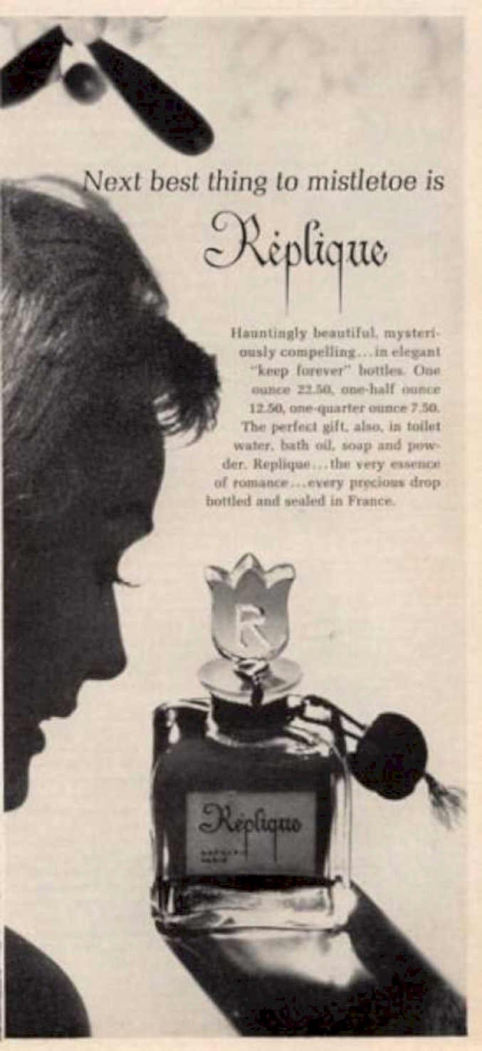 Replique Perfume Bottle Vintage Retro Advert Ads A4 Photo Print