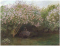 Repos Sous Les Lilas 1872 Monet A4 Photo Print