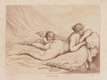 Repose Angel Bed GB Cartoon Vintage Retro Advert Poster