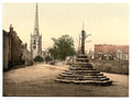 Repton Cross church and school Derbyshire Vintage A4 Photo Print