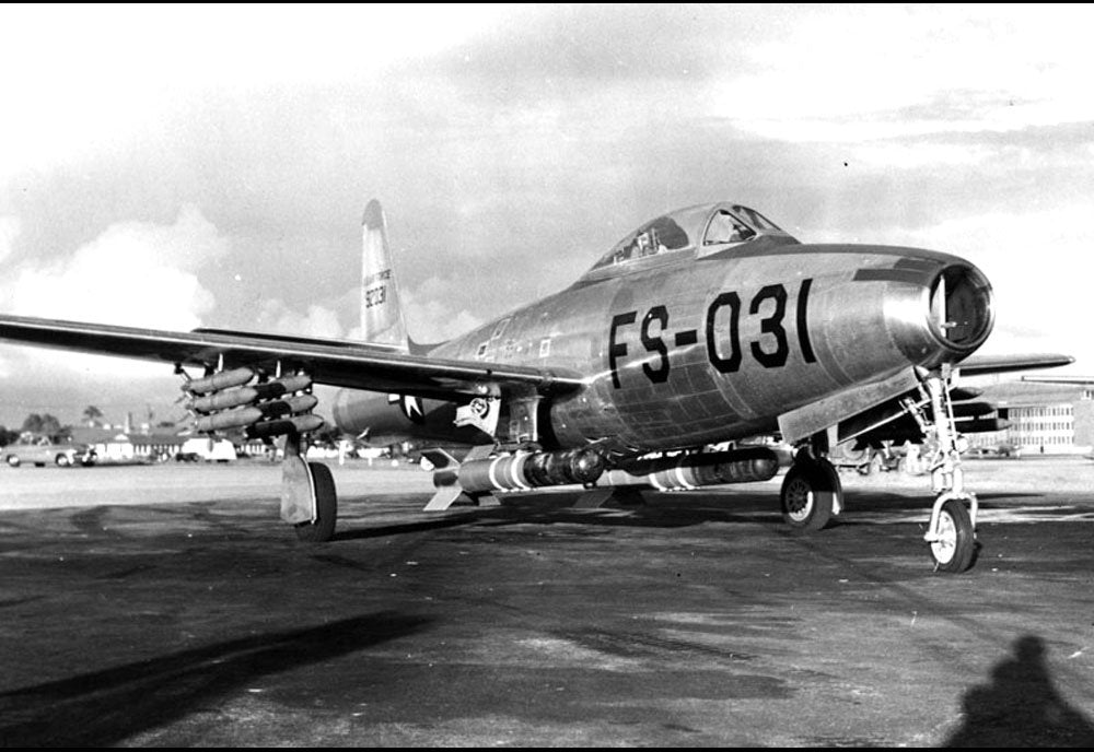 Republic F84 Thunderjet Jet Powered Fighter United States 6 A4 Photo Print