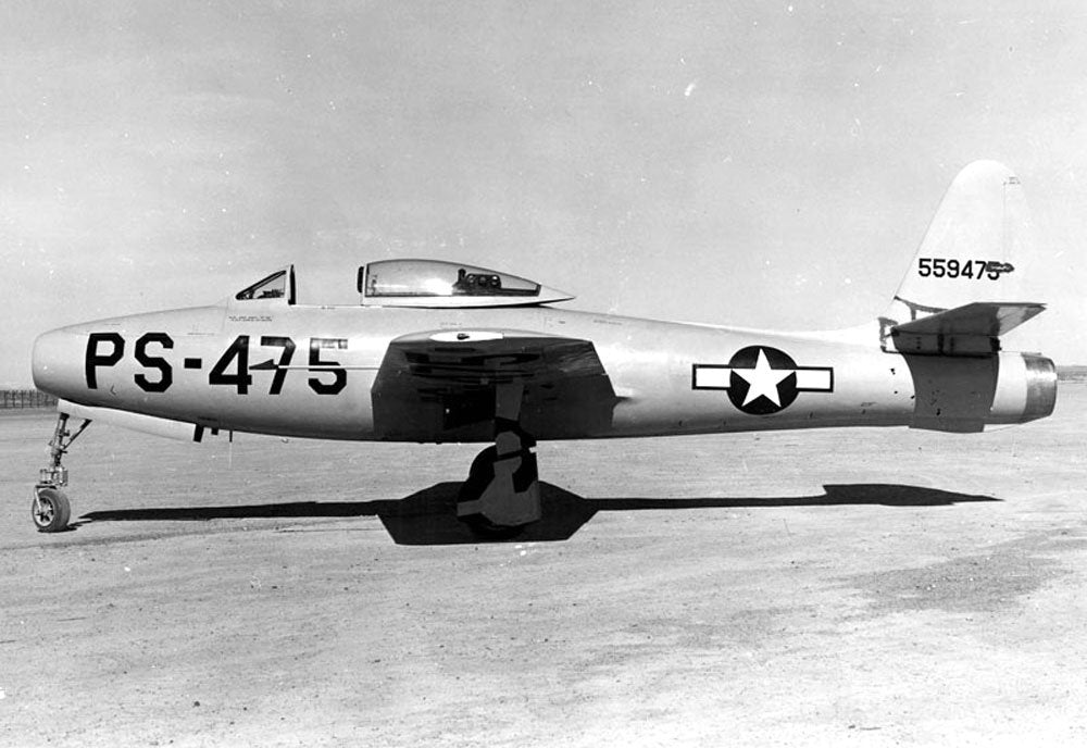 Republic F84 Thunderjet Jet Powered Fighter United States 9 A4 Photo Print