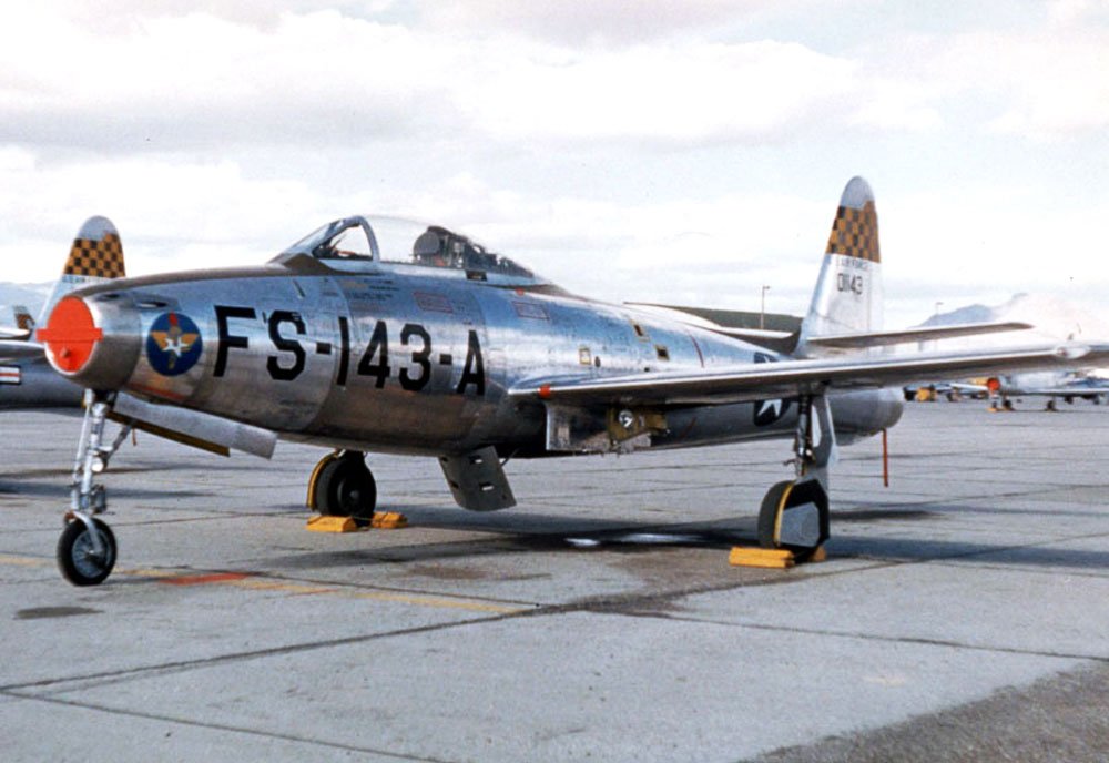 Republic F84 Thunderjet Jet Powered Fighter United States A4 Photo Print