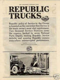Republic Trucks Model Vintage Retro Advert Ads A4 Photo Print