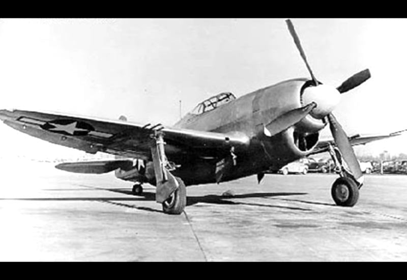 Republic Xp47j Superbolt Fighter Prototype United States A4 Photo Print