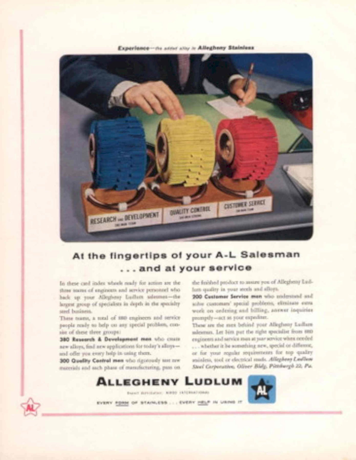 Research Development Files 1950s Vintage Retro Advert Poster