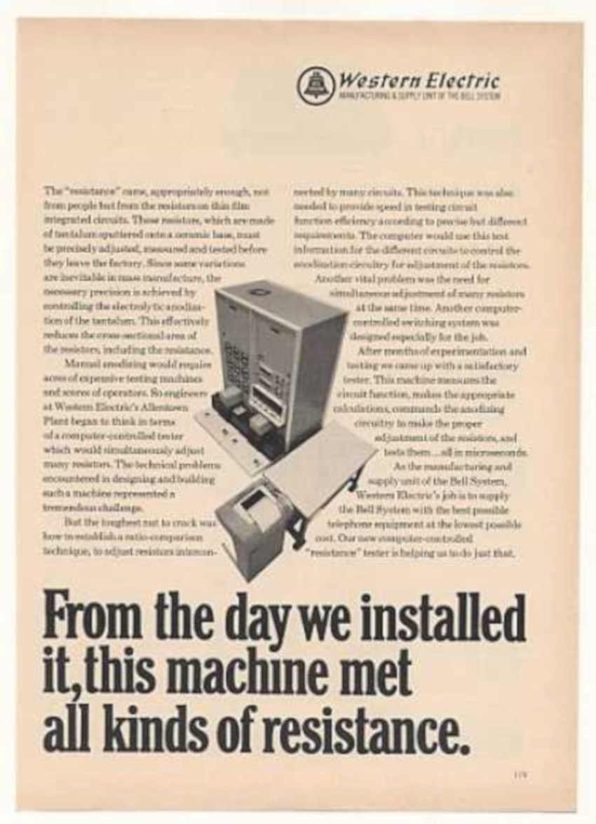 Resistance Tester Console Vintage Retro Advert Ads A4 Photo Print