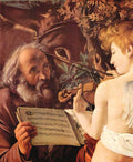 Resting on the Flight into Egypt detail Caravaggio A4 Photo Print
