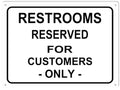 Restroom Sign Customer Vintage Retro Advert Ads A4 Photo Print