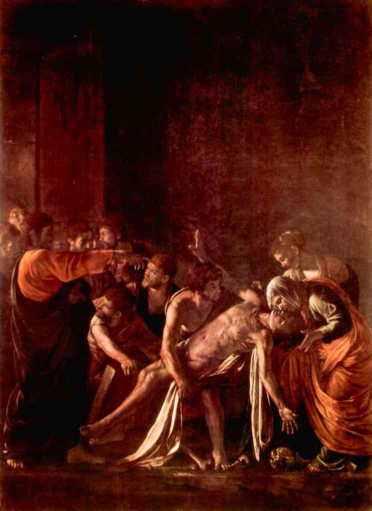 Resurrection Of Lazarus Caravaggio A4 Photo Print
