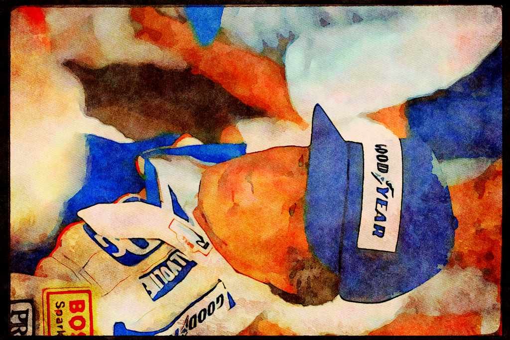 Retro 90s 80s Car Racing 325000 Mario Andretti, Indy 500 A4 Limited Edition Watercolour Print