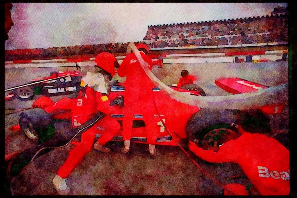 Retro 90s 80s Car Racing 325005 Mario Andretti, Pocono 500 A4 Limited Edition Watercolour Print