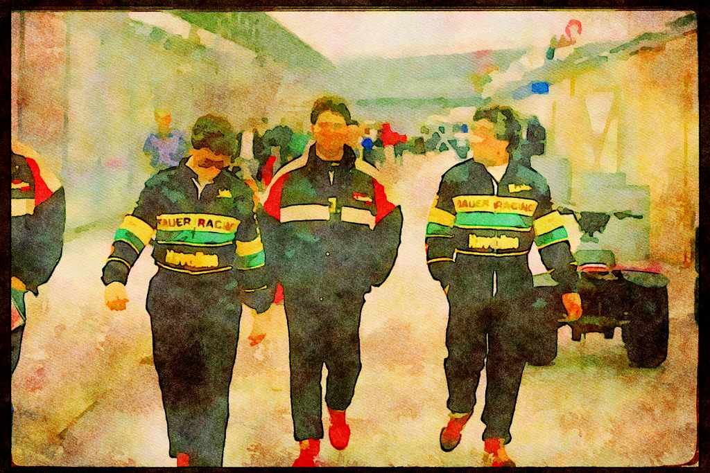 Retro 90s 80s Car Racing 325012 The Andretti Family A4 Limited Edition Watercolour Print