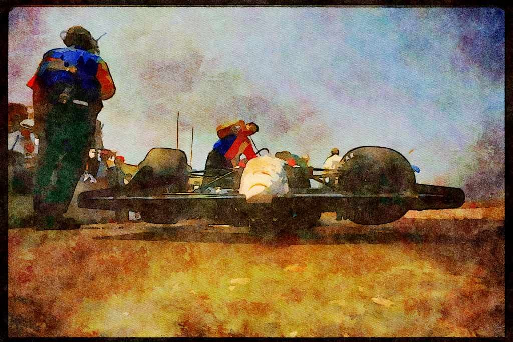 Retro 90s 80s Car Racing 325013 Michael Andretti A4 Limited Edition Watercolour Print