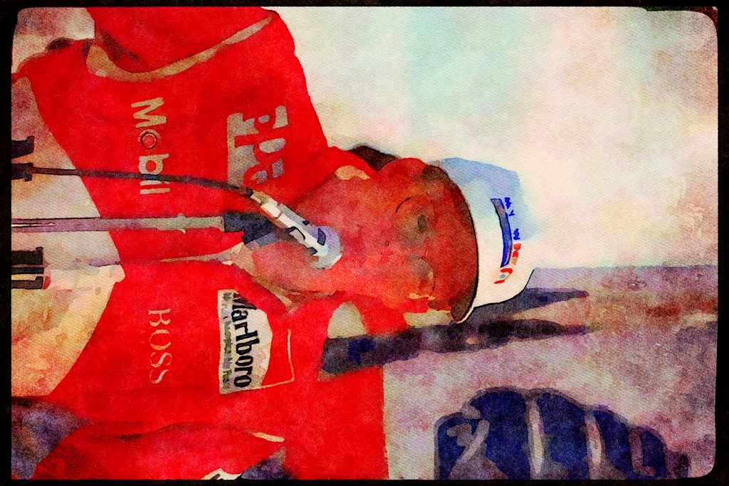 Retro 90s 80s Car Racing 325025 Paul Tracy, Toronto Indy A4 Limited Edition Watercolour Print