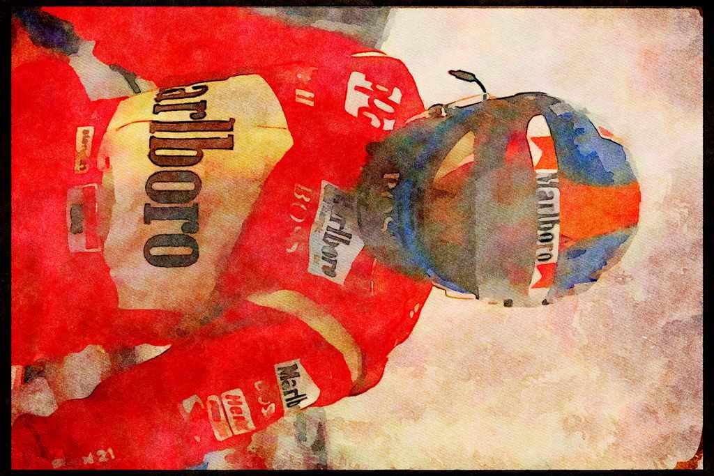 Retro 90s 80s Car Racing 325031 Emerson Fittipaldi, Toronto Indy A4 Limited Edition Watercolour Print