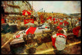 Retro 90s 80s Car Racing 325035 Emerson Fittipaldi, Pit Stop, Toronto Indy A4 Limited Edition Watercolour Print