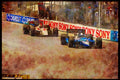 Retro 90s 80s Car Racing 325052 Scott Goodyear, Toronto Indy A4 Limited Edition Watercolour Print