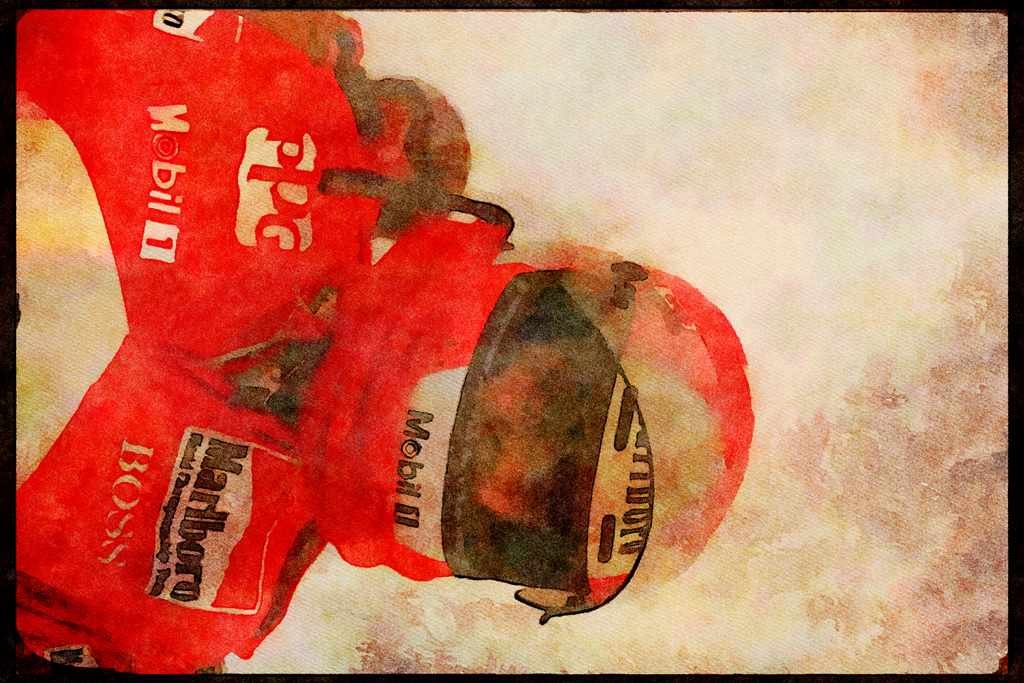Retro 90s 80s Car Racing 325087 Rick Mears, Toronto Indy A4 Limited Edition Watercolour Print