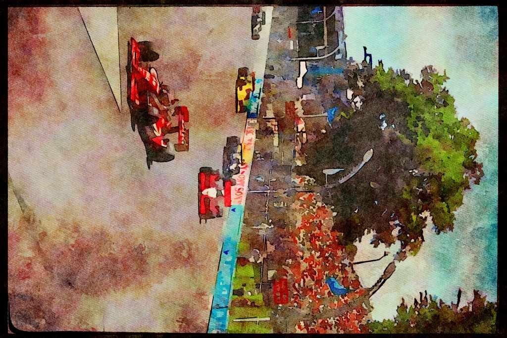 Retro 90s 80s Car Racing 325094 Turn One, Toronto Indy A4 Limited Edition Watercolour Print