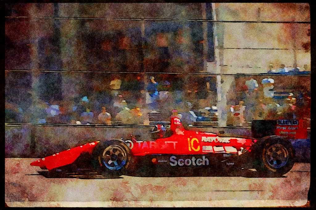 Retro 90s 80s Car Racing 325099 Arie Luyendyk A4 Limited Edition Watercolour Print