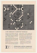 Retro Computer Grid Vintage Retro Advert Ads A4 Photo Print