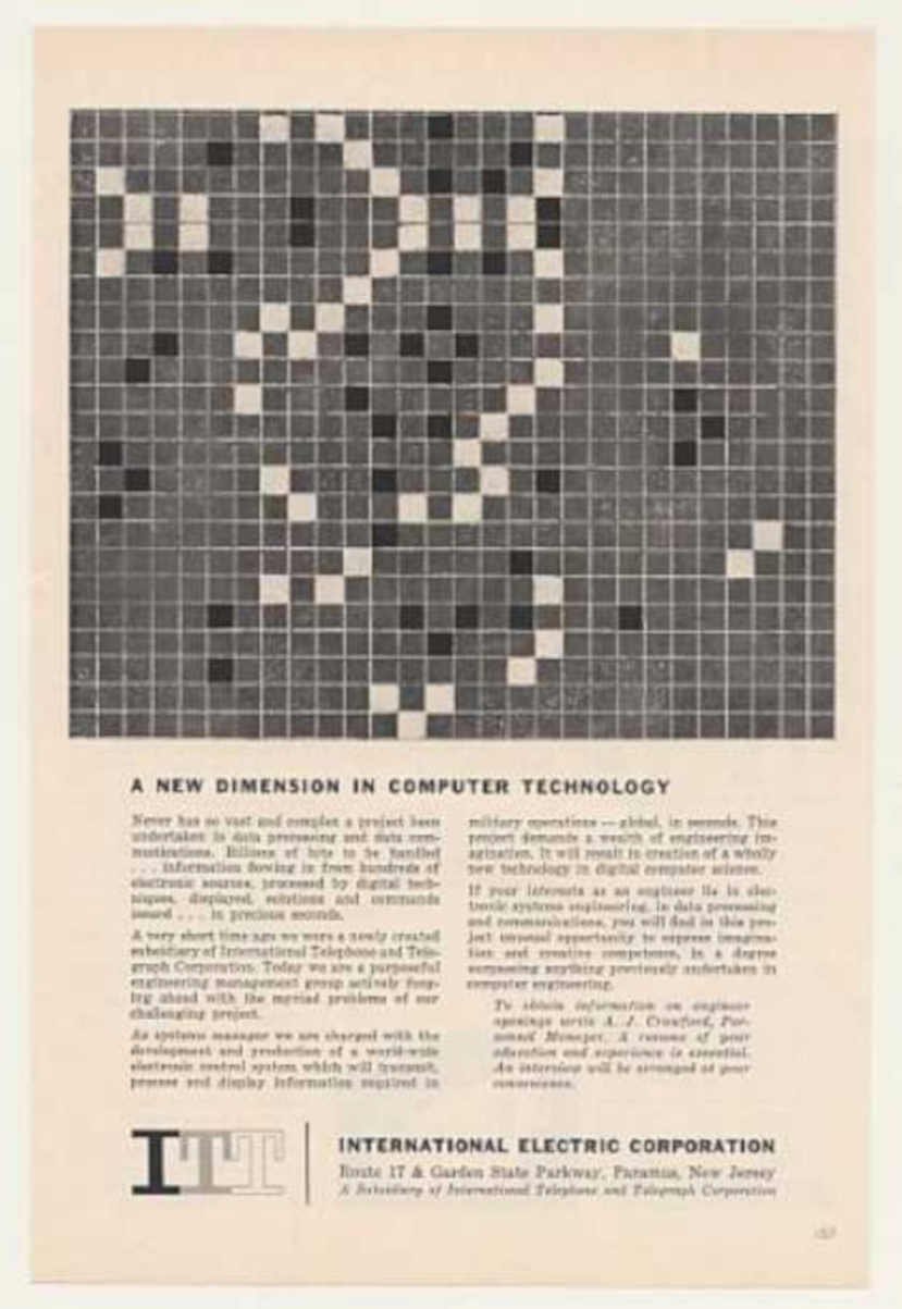 Retro Computer Grid Vintage Retro Advert Ads A4 Photo Print