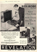 Revelation Suitcase Travel 2 1930s Vintage Retro Advert Poster