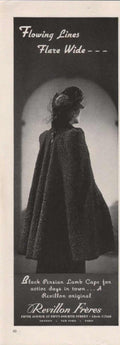 Revillon Cape 1960s Vintage Retro Advert Ads A4 Photo Print