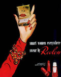 Revlon Compact Lipstick Vintage Retro Advert Poster A4 Photo Print