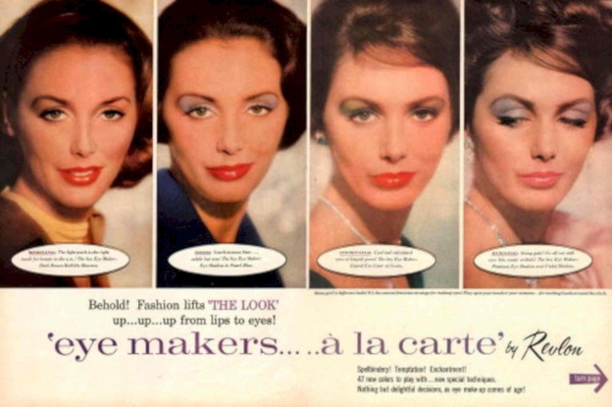 Revlon Eyes 1960s 1950s Vintage Retro Advert Poster