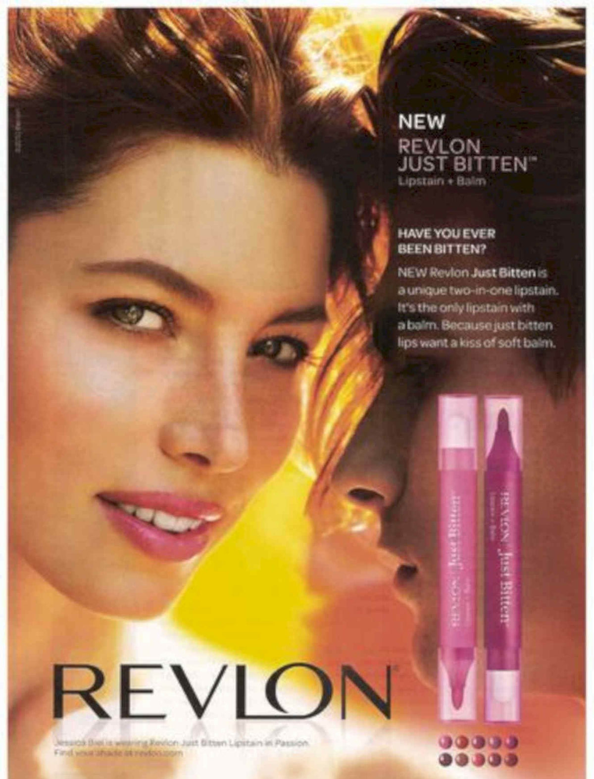 Revlon Just Bitten Vintage Retro Advert Poster A4 Photo Print