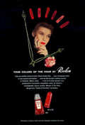 Revlon Nail Polish 1 1940s Vintage Retro Advert Poster