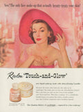 Revlon Touch Glow 2 1950s Vintage Retro Advert Poster