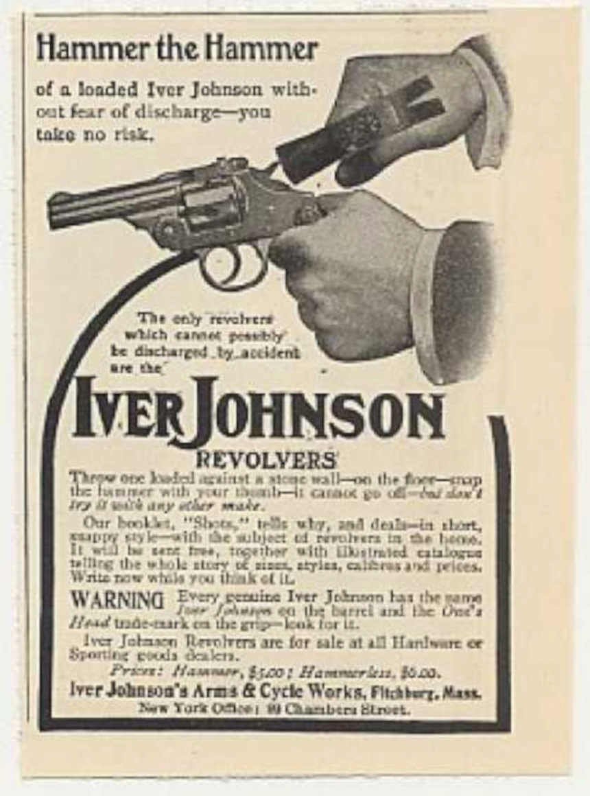 Revolvers Hammer Johnson Vintage Retro Advert Ads A4 Photo Print