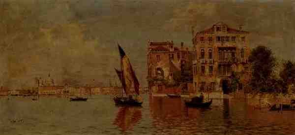 Reyna Antonio Maria De Venetian Canal A4 Photo Print