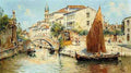 Reyna Antonio Venetian Canal Scenes Pic 2 A4 Photo Print