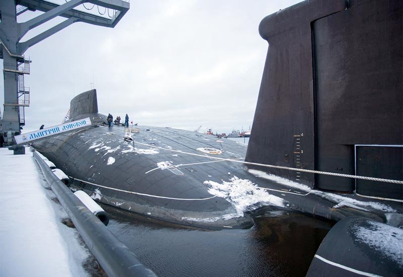 Rfs Dmitri Donskoi Tk208 Typhoon Class Submarine Russia 2 A4 Photo Print