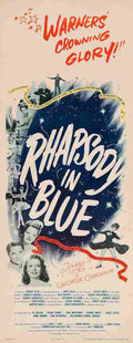 Rhapsody in Blue 1945 04  film star poster A4 Photo Print