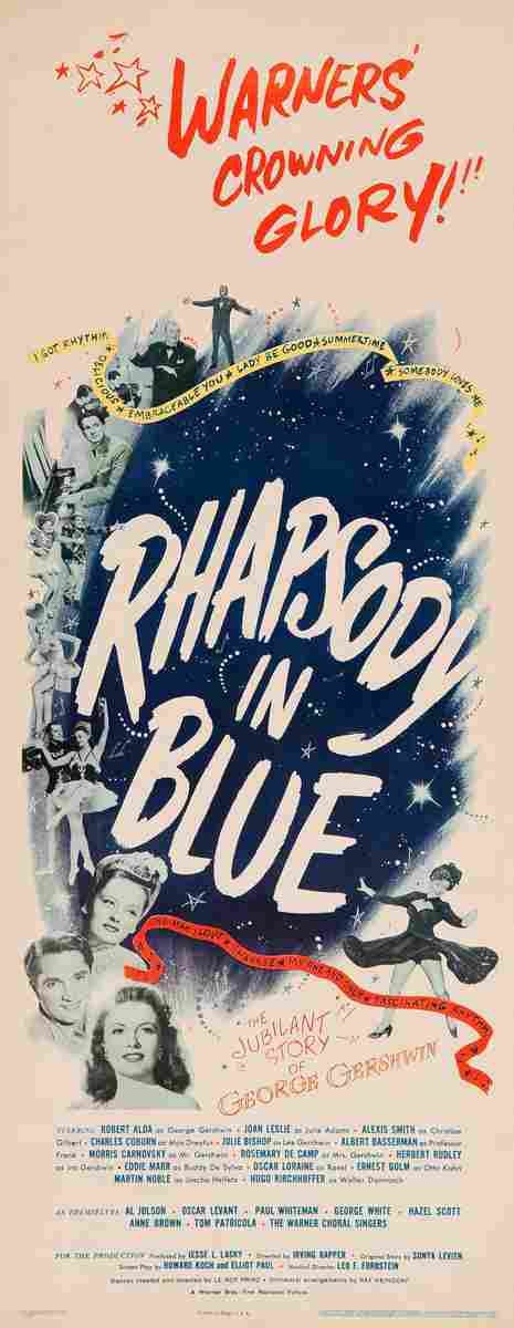 Rhapsody in Blue 1945 04  film star poster A4 Photo Print